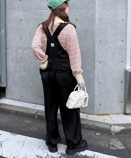 CIAOPANIC TYPY（チャオパニックティピー）の「【HELLO.SANFRANCISCO/ハローサンフランシスコ】レースサテンオーバーオール（サロペット/オーバーオール・レディース・ホワイト/ブラック・ONE SIZE）」の20枚目の写真