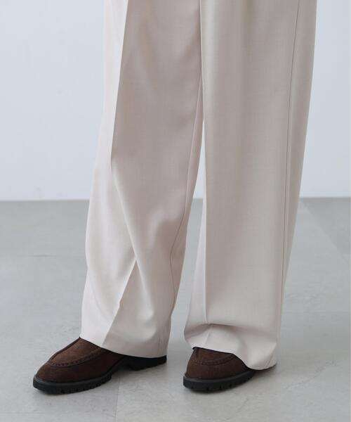 FREE'S MART（フリーズマート）の「◆梳毛調合繊タックワイドパンツ（その他パンツ・レディース・ネイビー/ブラウン/ベージュ・SMALL/X-SMALL/MEDIUM）」の21枚目の写真