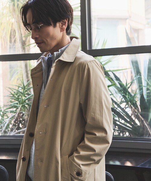 JUN STANDARD PICKS（ジュンスタンダードピックス）の「ナイロンストレッチスプリングコート/接触冷感/撥水（トレンチコート・メンズ・チャコールグレー/ネイビー/ベージュ・LL/L/M）」の19枚目の写真