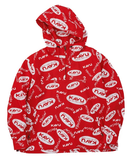 KAVU(カブー)の「KAVU/カブー All Over Pullover/オールオーバープルオーバー(ブルゾン・メンズ・レッド/ブラック・LARGE/MEDIUM)」の2枚目の写真