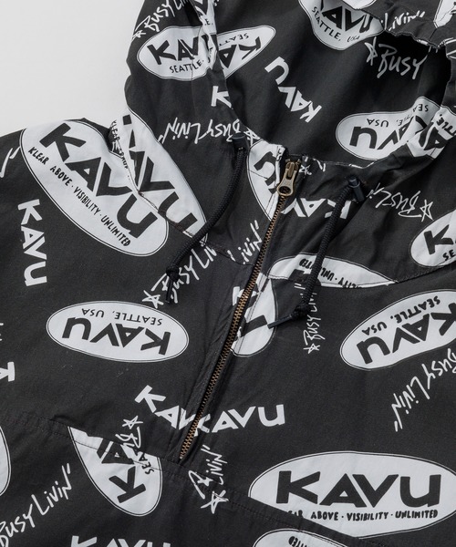 KAVU(カブー)の「KAVU/カブー All Over Pullover/オールオーバープルオーバー(ブルゾン・メンズ・レッド/ブラック・LARGE/MEDIUM)」の4枚目の写真