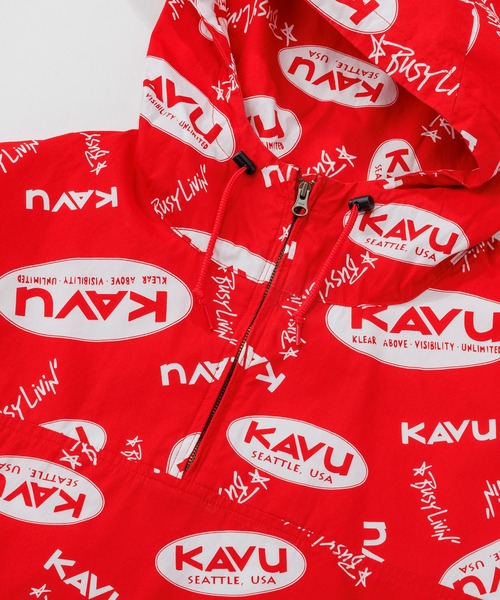 KAVU(カブー)の「KAVU/カブー All Over Pullover/オールオーバープルオーバー(ブルゾン・メンズ・レッド/ブラック・LARGE/MEDIUM)」の7枚目の写真