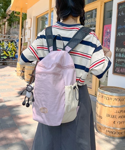 Ressaca(レサーカ)の「バイカラーリュックサック(バックパック/リュック・レディース・イエロー/ブルー/ピンク/ホワイト/パープル・FREE)」の16枚目の写真