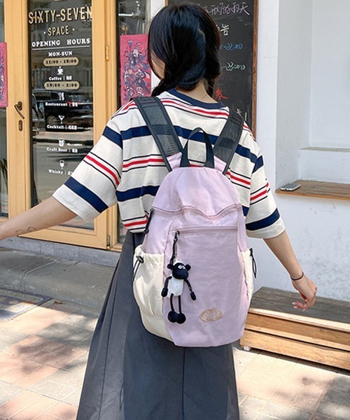Ressaca(レサーカ)の「バイカラーリュックサック(バックパック/リュック・レディース・イエロー/ブルー/ピンク/ホワイト/パープル・FREE)」の17枚目の写真