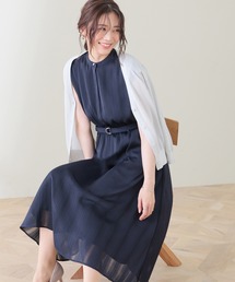 GLACIER lusso（グラシアルッソ）の「ベルト付ノースリワンピ（ワンピース）」