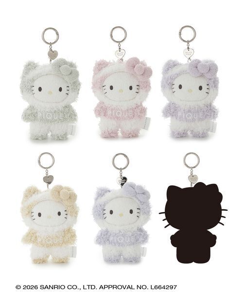 sanrio house(サンリオハウス)の「【sanrio house シークレットコレクション】【gelato pique】コラボもこもこキティぬいぐるみチャーム(全6種)(フィギュア・レディース・マルチ・F)」の1枚目の写真