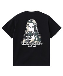 X-girl（エックスガール）の「HIBISCUS CAMOUFLAGE FACE S/S TEE（Tシャツ/カットソー）」