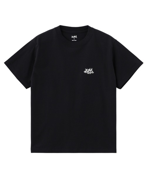 X-girl（エックスガール）の「HIBISCUS CAMOUFLAGE FACE S/S TEE（Tシャツ/カットソー・レディース・ブラック/ホワイト/ベージュ・S/M/L）」の9枚目の写真