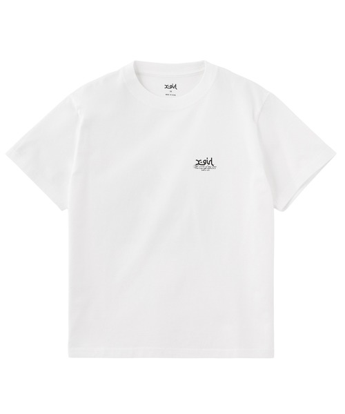 X-girl（エックスガール）の「HIBISCUS CAMOUFLAGE FACE S/S TEE（Tシャツ/カットソー・レディース・ブラック/ホワイト/ベージュ・S/M/L）」の8枚目の写真