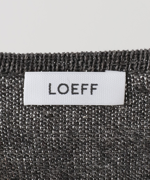 FRAMeWORK(フレームワーク)の「LOEFF/ロエフ LI DMG HNLY(ニット/セーター・レディース・チャコールグレー/ブラウン・FREE)」の9枚目の写真