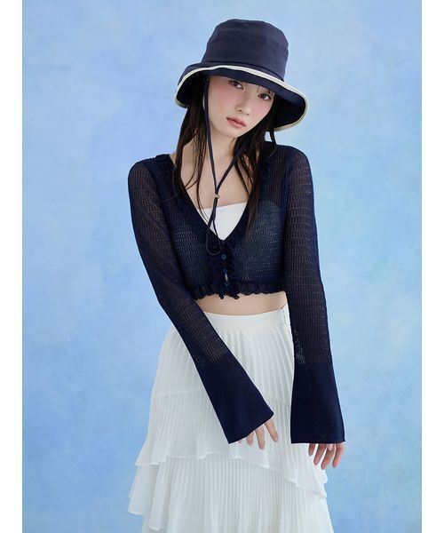 SNIDEL(スナイデル)の「UVカットバケットハット(ハット・レディース・マルチ/ブラック・F)」の18枚目の写真