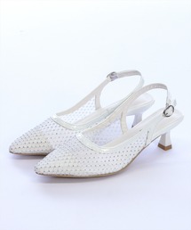 clear | ラインストーンメッシュミュール(パンプス)