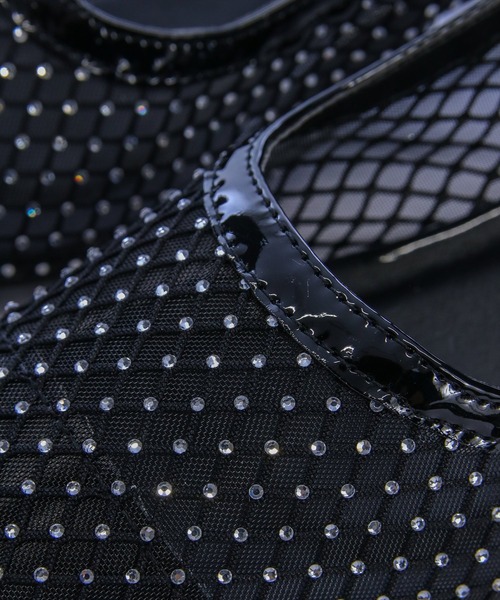 clear（クリア）の「ラインストーンメッシュミュール（パンプス・レディース・アイボリー/ブラック・L/M）」の8枚目の写真