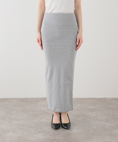 COOME(コーメ)の「【COOME/コーメ】FOLD OVER SKIRT(スカート・レディース・チャコールグレー/ブラック・MEDIUM/SMALL)」の1枚目の写真