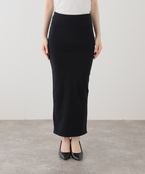 COOME(コーメ)の「【COOME/コーメ】FOLD OVER SKIRT(スカート・レディース・チャコールグレー/ブラック・MEDIUM/SMALL)」の2枚目の写真
