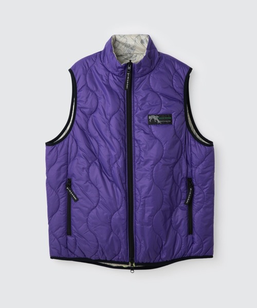 WILD THINGS（ワイルドシングス）の「リバーシブルビレイベスト│REVERSIBLE BELAY VEST>（ベスト・メンズ・グリーン/ブラック×ブラック/パープル/ベージュ/グリーン×オレンジ/レッド/ピンク・S/L/M/XL）」の5枚目の写真