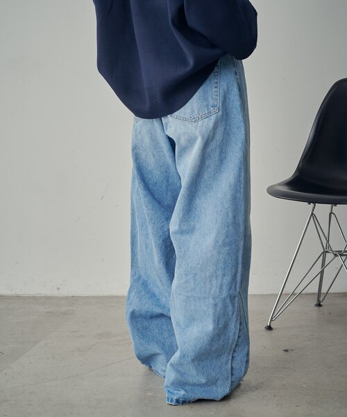 goocy（グーシー）の「スタッズ付きカーブパンツ（デニムパンツ・レディース・ブラック/ブルー系その他/インディゴブルー・FREE）」の21枚目の写真