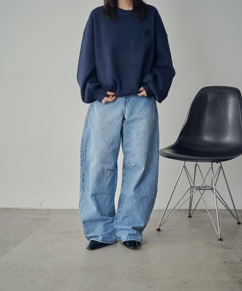 goocy（グーシー）の「スタッズ付きカーブパンツ（デニムパンツ・レディース・ブラック/ブルー系その他/インディゴブルー・FREE）」の22枚目の写真