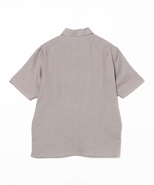 BEAMS F（ビームスエフ）の「【別注】Paul Stuart / リネン ショートスリーブ プルオーバーシャツ（シャツ/ブラウス・メンズ・グレー/ネイビー・50/46）」の12枚目の写真
