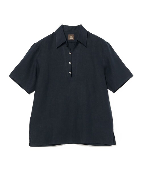 BEAMS F（ビームスエフ）の「【別注】Paul Stuart / リネン ショートスリーブ プルオーバーシャツ（シャツ/ブラウス・メンズ・グレー/ネイビー・50/46）」の15枚目の写真