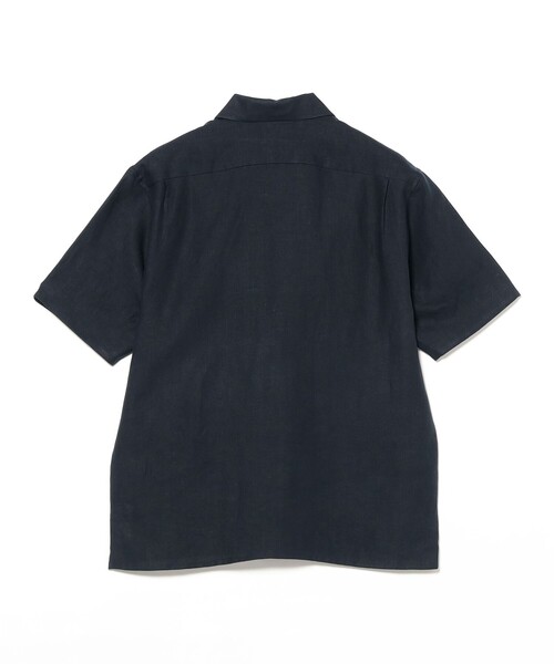BEAMS F（ビームスエフ）の「【別注】Paul Stuart / リネン ショートスリーブ プルオーバーシャツ（シャツ/ブラウス・メンズ・グレー/ネイビー・50/46）」の16枚目の写真