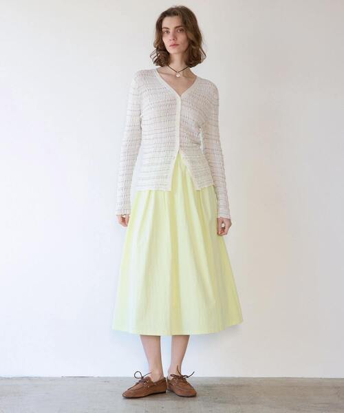 martinique（マルティニーク）の「ジャガードカーディガン（カーディガン/ボレロ・レディース・オフホワイト/ブラック・FREE）」の6枚目の写真