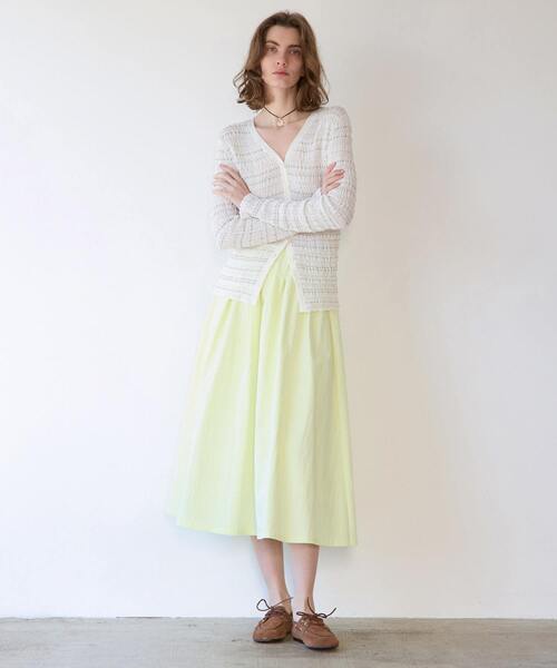 martinique（マルティニーク）の「ジャガードカーディガン（カーディガン/ボレロ・レディース・オフホワイト/ブラック・FREE）」の7枚目の写真