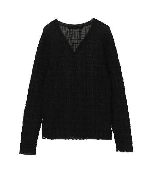 martinique（マルティニーク）の「ジャガードカーディガン（カーディガン/ボレロ・レディース・オフホワイト/ブラック・FREE）」の10枚目の写真