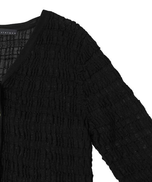 martinique（マルティニーク）の「ジャガードカーディガン（カーディガン/ボレロ・レディース・オフホワイト/ブラック・FREE）」の12枚目の写真
