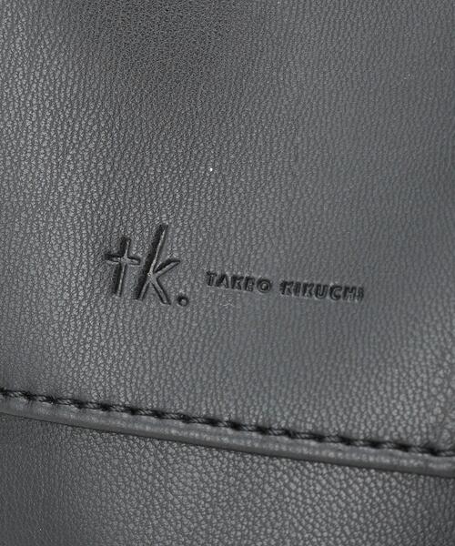 tk.TAKEO KIKUCHI(ティーケータケオキクチ)の「【2WAY】巾着ショルダーバッグ(ショルダーバッグ・メンズ・ブラック/ブラック系4/ブラック系/ホワイト系7・00)」の18枚目の写真