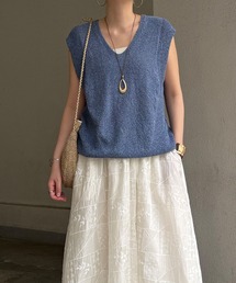 LBC（エルビーシー）の「ミニブークレ2WAYジレ（ベスト）」