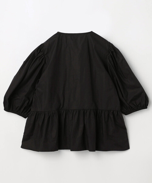 GANNI/ガニー Cotton Poplin Peplum Blouse / F7364 / コットン