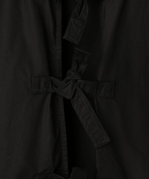 GANNI(ガニー)の「GANNI/ガニー Cotton Poplin Peplum Blouse / F7364 / コットンポプリン ペプラムブラウス(シャツ/ブラウス・レディース・ホワイト/ブラック・XX-SMALL)」の8枚目の写真