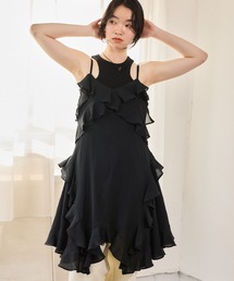 mysty woman | ハンカチーフヘムキャミワンピース 666535(チュニック)