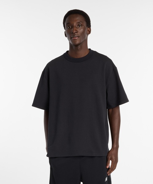 NEW BALANCE（ニューバランス）の「NB GREY プレミアムTシャツ（Tシャツ/カットソー・メンズ・ホワイト/ブラック/ダークブラック・X-LARGE/LARGE/MEDIUM/SMALL/XX-LARGE）」の3枚目の写真