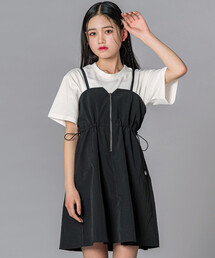 ZIDDY（ジディ）の「ZIPナイロンキャミジャンパースカート(130~160cm)（ジャンパースカート）」