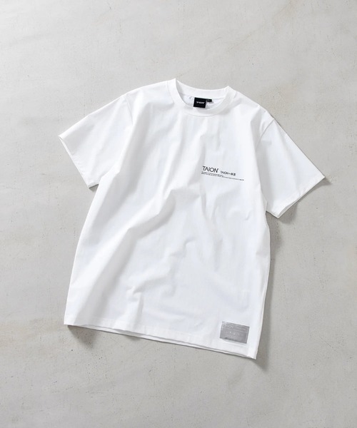 TAION（タイオン）の「【TAION(タイオン)】〈ユニセックス〉ファンクションT UV 接触冷感 抗菌 速乾 ストレッチ ロゴ Tシャツ-レギュラー（Tシャツ/カットソー・メンズ・ブラック/ホワイト・M/L/2XL/XL/S）」の2枚目の写真