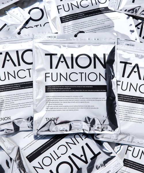 TAION（タイオン）の「【TAION(タイオン)】〈ユニセックス〉ファンクションT UV 接触冷感 抗菌 速乾 ストレッチ ロゴ Tシャツ-レギュラー（Tシャツ/カットソー・メンズ・ブラック/ホワイト・M/L/2XL/XL/S）」の7枚目の写真
