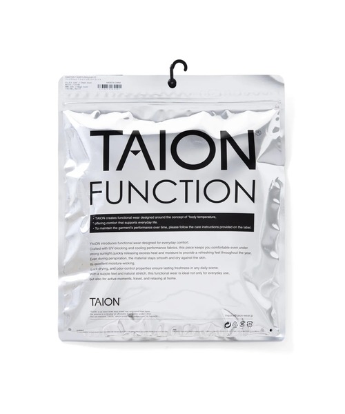 TAION（タイオン）の「【TAION(タイオン)】〈ユニセックス〉ファンクションT UV 接触冷感 抗菌 速乾 ストレッチ ロゴ Tシャツ-レギュラー（Tシャツ/カットソー・メンズ・ブラック/ホワイト・M/L/2XL/XL/S）」の13枚目の写真