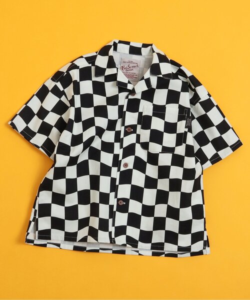 BREEZE（ブリーズ）の「【リンク】シェフシャツ(セットアップ可)（シャツ/ブラウス・キッズ・レインボー/オレンジ/チェック/キナリ・80/90/100/110/120/130/140）」の4枚目の写真