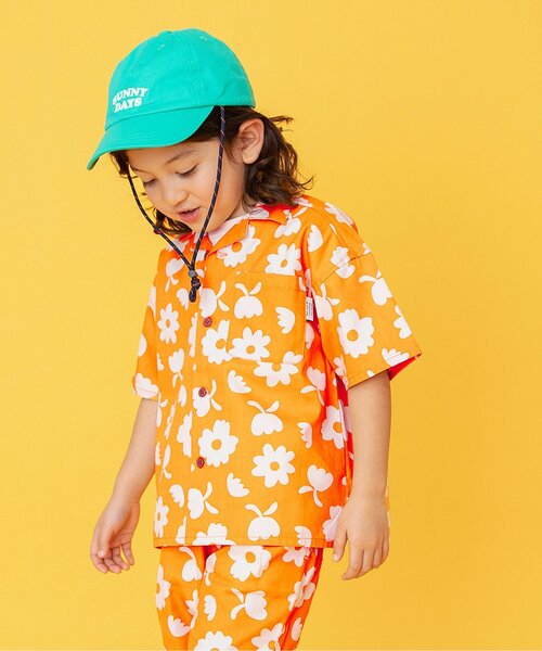 BREEZE（ブリーズ）の「【リンク】シェフシャツ(セットアップ可)（シャツ/ブラウス・キッズ・レインボー/オレンジ/チェック/キナリ・80/90/100/110/120/130/140）」の2枚目の写真