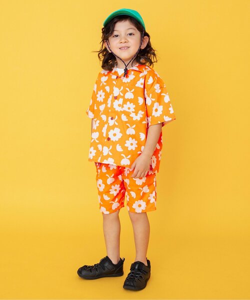 BREEZE（ブリーズ）の「【リンク】シェフシャツ(セットアップ可)（シャツ/ブラウス・キッズ・レインボー/オレンジ/チェック/キナリ・80/90/100/110/120/130/140）」の9枚目の写真