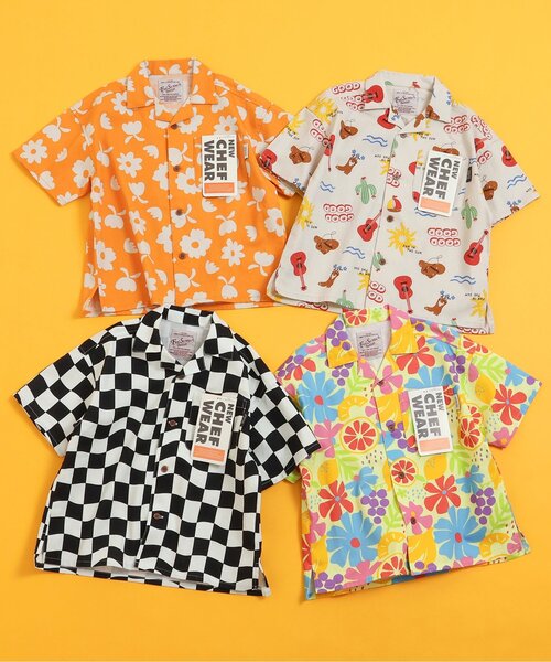 BREEZE（ブリーズ）の「【リンク】シェフシャツ(セットアップ可)（シャツ/ブラウス・キッズ・レインボー/オレンジ/チェック/キナリ・80/90/100/110/120/130/140）」の11枚目の写真