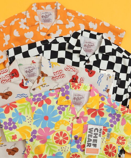 BREEZE（ブリーズ）の「【リンク】シェフシャツ(セットアップ可)（シャツ/ブラウス・キッズ・レインボー/オレンジ/チェック/キナリ・80/90/100/110/120/130/140）」の12枚目の写真