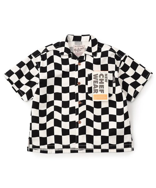 BREEZE（ブリーズ）の「【リンク】シェフシャツ(セットアップ可)（シャツ/ブラウス・キッズ・レインボー/オレンジ/チェック/キナリ・80/90/100/110/120/130/140）」の17枚目の写真