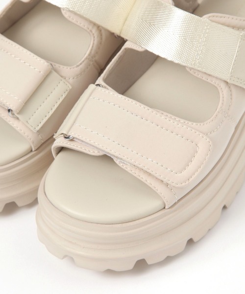 niko and...（ニコアンド）の「厚底コンビサンダル（サンダル・レディース・アイボリー/ブラック/レッド・SMALL/LARGE/MEDIUM）」の19枚目の写真