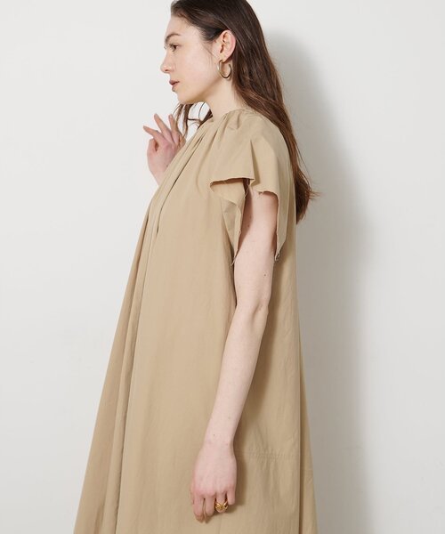 Whim Gazette(ウィムガゼット)の「ギャザータイプライターワンピース(ワンピース・レディース・ブラック/ベージュ・FREE)」の15枚目の写真