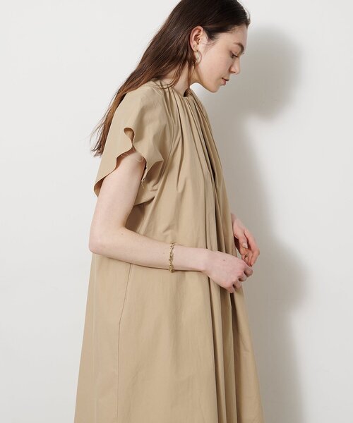 Whim Gazette(ウィムガゼット)の「ギャザータイプライターワンピース(ワンピース・レディース・ブラック/ベージュ・FREE)」の19枚目の写真