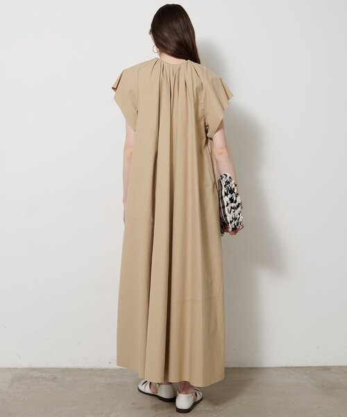 Whim Gazette(ウィムガゼット)の「ギャザータイプライターワンピース(ワンピース・レディース・ブラック/ベージュ・FREE)」の17枚目の写真