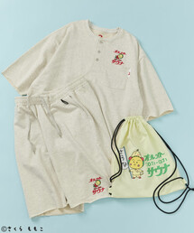 FREAK'S STORE（フリークスストア）の「COJI-COJI × SAUVENIR × FREAK'S STORE/コジコジ × サウベニア × フリークスストア 別注 オールナイトサウナ KANNAIGI/館内着/裏毛セットアップ/ナップサック付き（ルームウェア/パジャマ）」